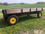 Flat bed Harvest wagon w/ side boards