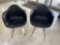 (2) Retro Black Dining Chairs