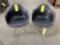 (2) Retro Black Dining Chairs