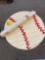 (2) Baseball Rugs