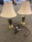 2 Brass Table Lamps