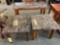 3 Piece Table Set Granite Top