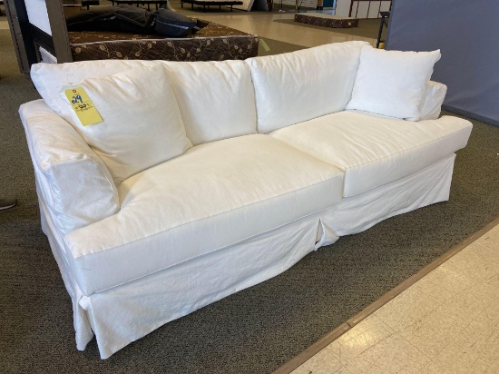 White Covered Sofa