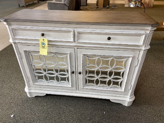 Liberty Furniture White Distressed Buffet