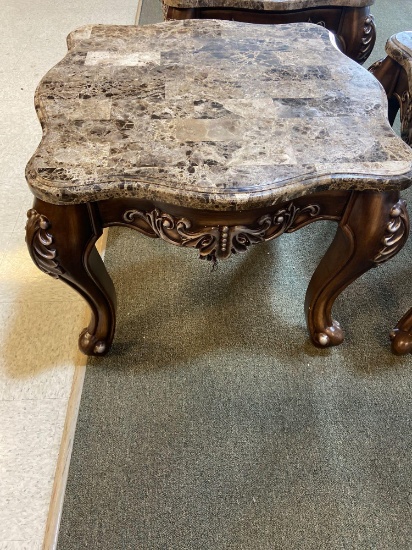 Acme End Stand Marble Top