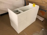 Short child's vanity cupboard, no top