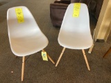 (2) Retro White Chair