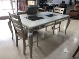Ashley Furniture silver dining table