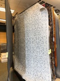 Large grey & white area rug