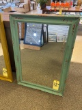 Turquoise Distressed Mirror