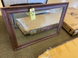 Distressed Framed Mirror