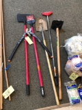 Garden & hand tools, spade, tamper, floor scraper and more (No Tax)