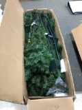 16 foot artificial pre-lit Christmas tree and 7 foot Christmas tree