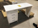 White desk 47.5 inches wide