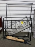 For sized steel bedframe, dented and damaged