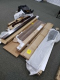 Assorted bed rails, recliner repair upholstery
