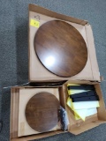 36 inch round table top only, small round stand