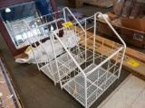 Two steel racks