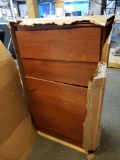 Damaged five drawer chest of drawers