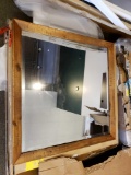 Frame double glass mirror approximately 38 x 38