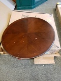 Round table top, partial base