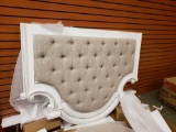 Queen upholstered panel headboard