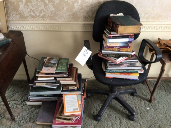 Desk Chairs and Assorted Books