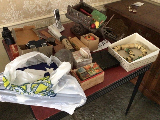 Wagon, View Master, Garton Binoculars, Games, Card Table