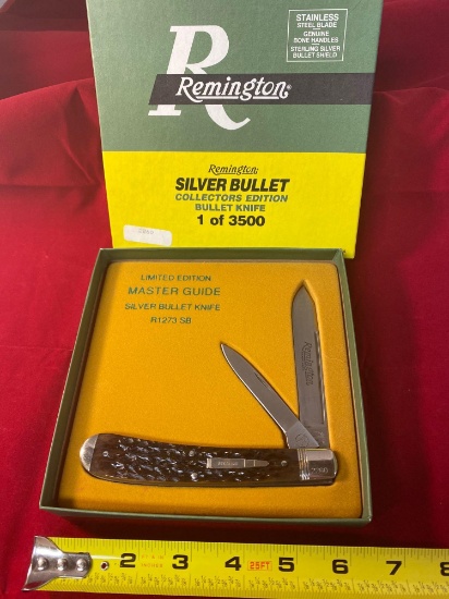 1995 Remington Master Guide #R-1273 silver bullet knife.