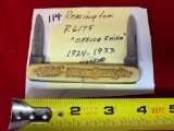 Remington #R6175 Office Knife w/ French ivory style handle.