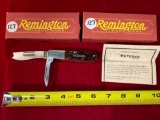 (2) 2008 Remington Veteran #RB473 limited edition bullet knives. MIB.
