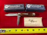 (2) 1999 Remington Ranch Hand #R103 limited edition bullet knives. MIB. Bid x2