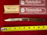 (2) 2000 Remington Navigator R1630 limited edition bullet knives, MIB.