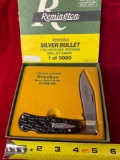1990 Remington Tracker #R-1306 silver bullet knife, MIB.