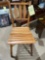 Wooden slat seat chair