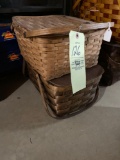 (2) picnic baskets