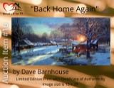 Auction Item 16 Back Home - Again Print by Artist Dave Barnhouse. Valued at $125