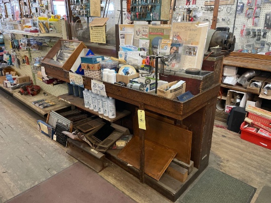 (2) Wood Hardware Shelving Units