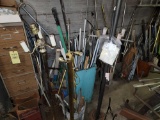 Various Pieces of Tubular Metal, Floor Lamps, File Cabinet