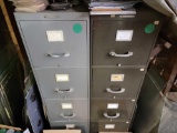 (2) Four Drawer File Cabinets