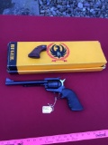 Ruger new model super Blackhawk 45 cal revolver with box and extra grips.