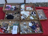 7 boxes of costume jewelry