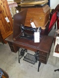 Singer treadle console sewing machine