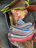 Tote of Pillows and Decor
