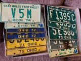 11 Vintage License Plates