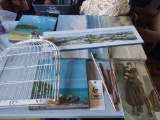 Ocean Canvas Prints, Bird Cage Decor, War Print