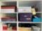 Contents of organizer, office supplies, paper shredder