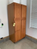 Large oak pantry cupboard