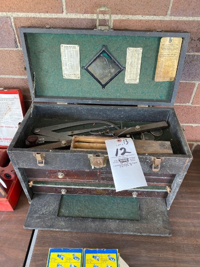 Gerstner machinist box with contents