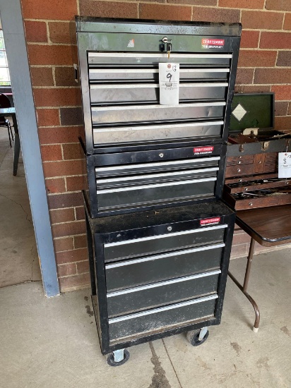 Craftsman 3-section stack toolbox